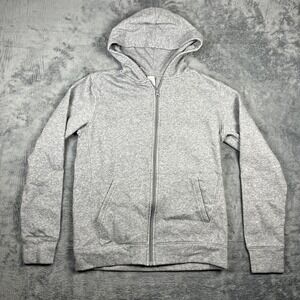 BCG Hoodie Youth XL‎ 18-20 Heathered Gray Thumbhole Sleeve Full Zip Athleisure